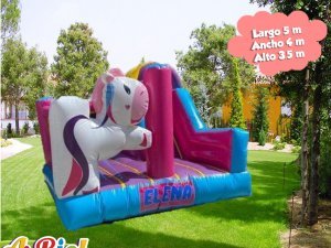 Casa unicornio inflable