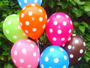 Decoración de globos con helio