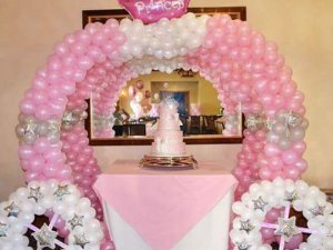 decoracion de globos princesas
